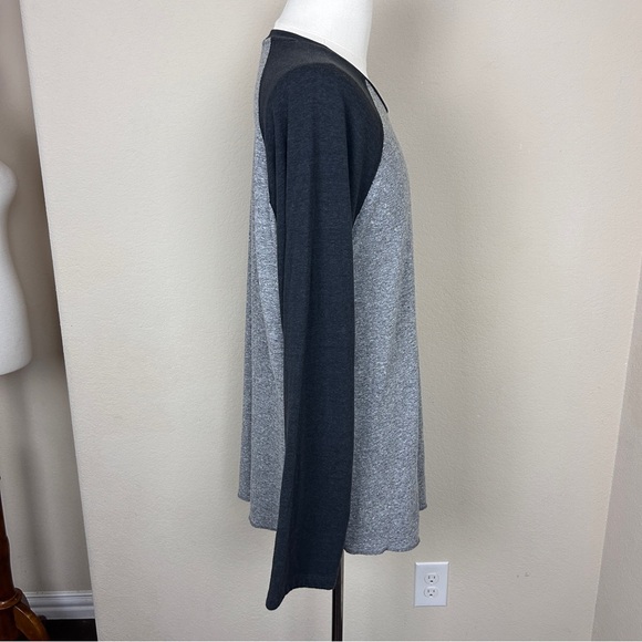 Marine Layer Men's Sz L/XL Double Knit
LS Baseball Raglan Tee Heather GrayBlack - Picture 4 of 8